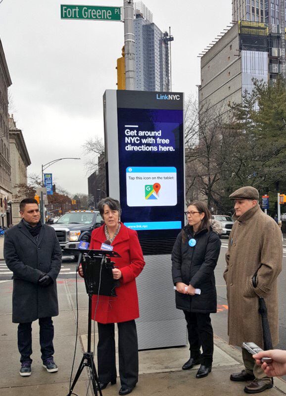 MiguelGamino's tweet photo. Today was great for super-fast #wifi in #NYC! We celebrate 1M users on @LinkNYC and beginning of a great journey! https://t.co/I8y4uNlNYg https://t.co/cxM7x69IjC