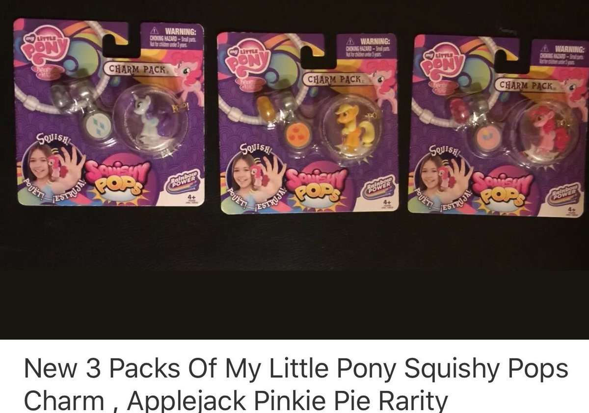 JLoutletdeals's tweet photo. Checkout #MyLittlePony #SquishyPops #Charm #Applejack #PinkiePie #Rarity https://t.co/a40YAHkLUB @eBay #ebay #ebaystore #ebayseller #pony https://t.co/m53VmmvWeA