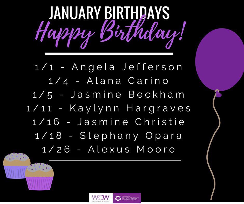 wowatpgcc's tweet image. Happy Birthday to the Wonderful Women celebrating their birthdays this month!! #soWOW #wowwomen #pgcc #happybirthday