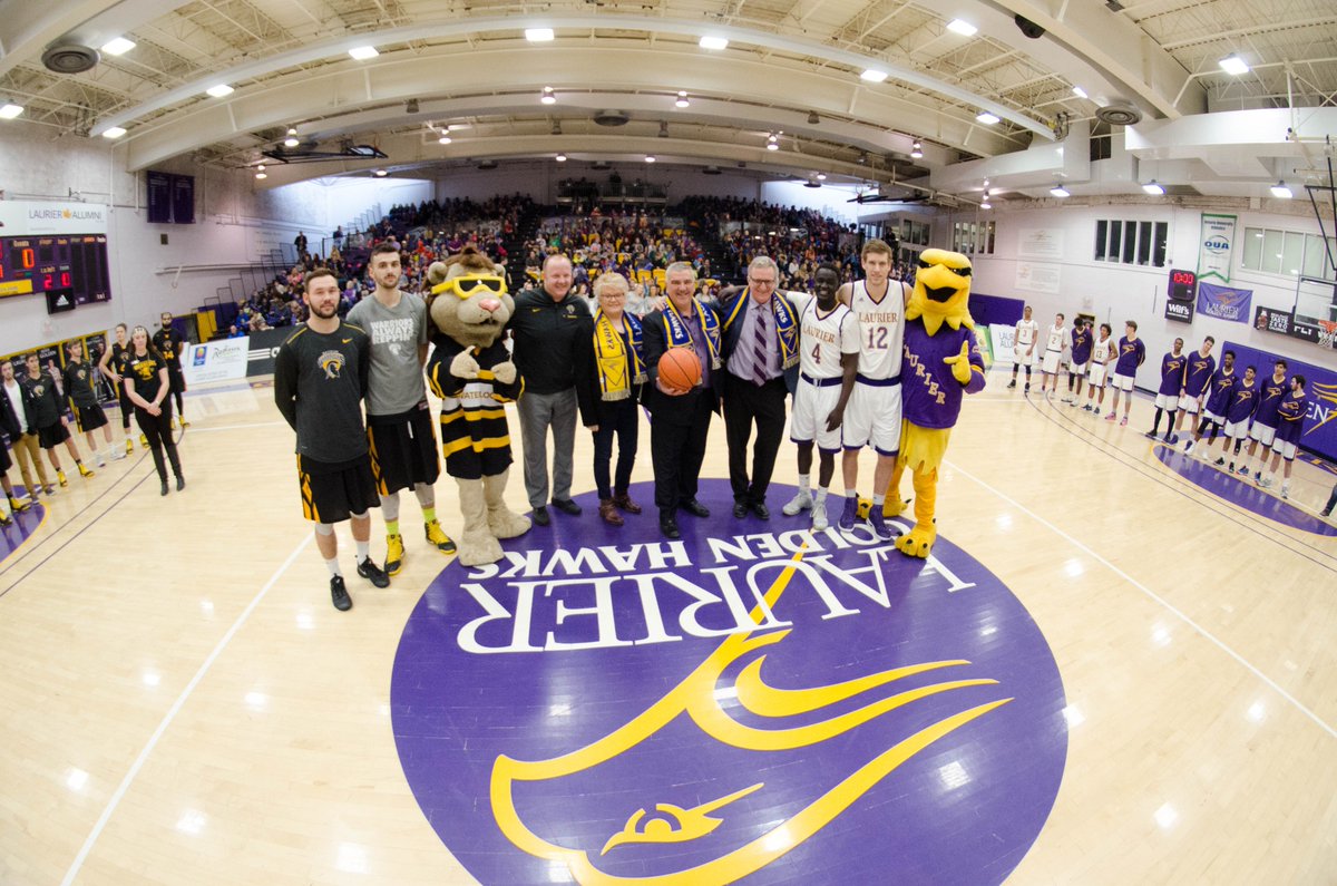 WLUAthletics's tweet photo. We had a great time hosting students from Waterloo Region today at our #SchoolDayGame @wrdsb #WeAreHAWKS @WLU_Mbball (Photos: @avokhado) https://t.co/J27dtd7AgV