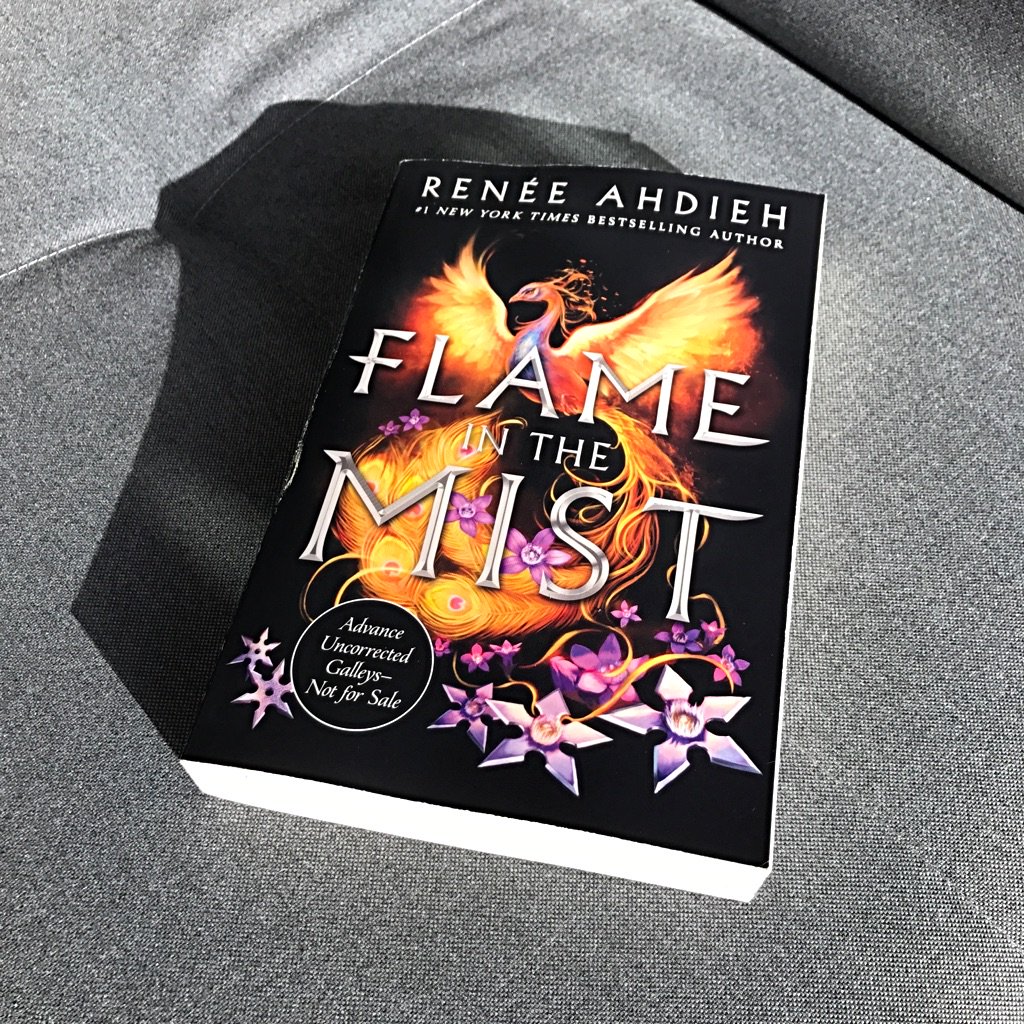 rahdieh's tweet photo. AHHHH!! The #FlameInTheMist ARC is goooorgeous 🌸🌸🔥🔥 Who wants one!? RT for an INT'L giveaway! Ends on 1/25!! @PenguinTeen https://t.co/FZ7ZeI4xVo