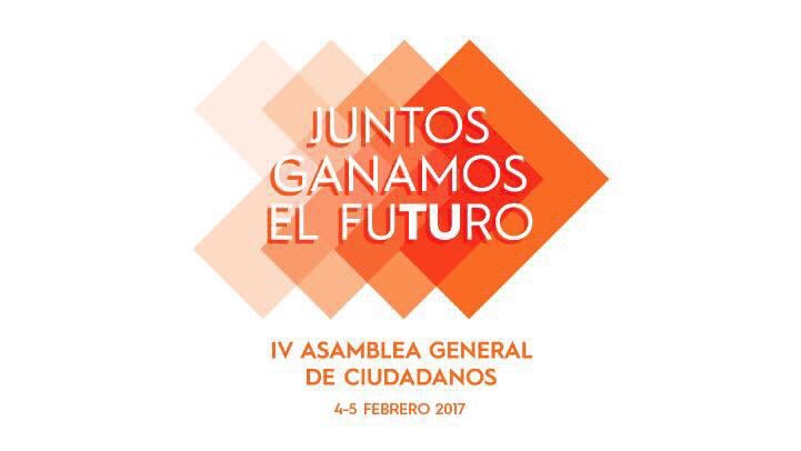 FranHervias's tweet photo. Nuestra imagen para la #IVAsambleaGeneralCs. "Juntos ganamos el futuro" #Union #Futuro #Democracia https://t.co/hMTpPZBaoj