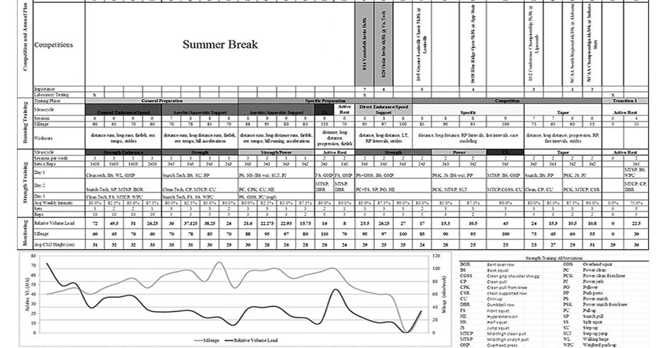 Nsca Periodization Chart