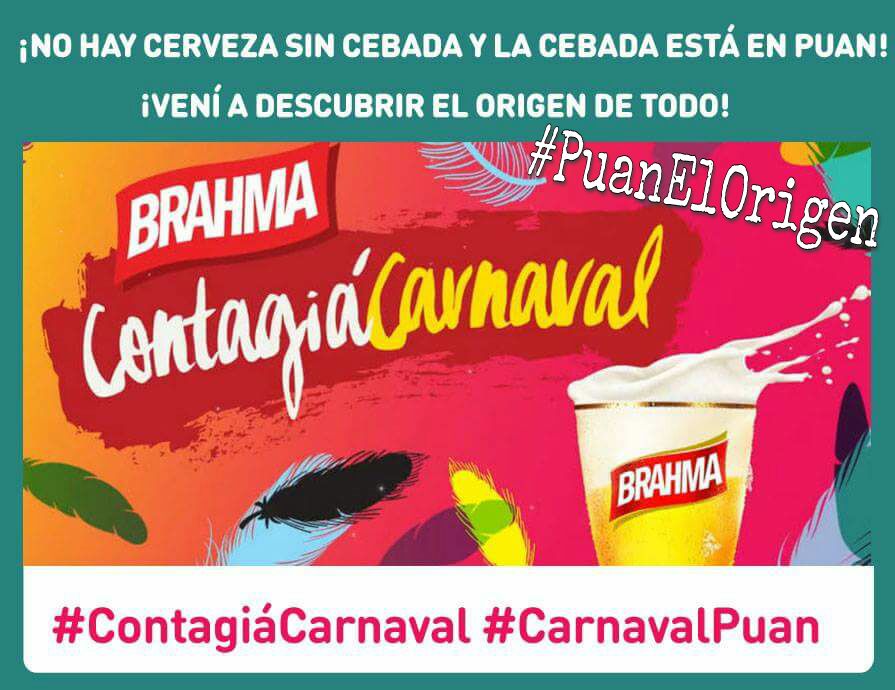 Seguimos a pleno hashtag #ContagiáCarnaval #CarnavalPuan #PuanElOrigen de la cerveza para convencer al Carnaval Planner que venga a #Puan RT