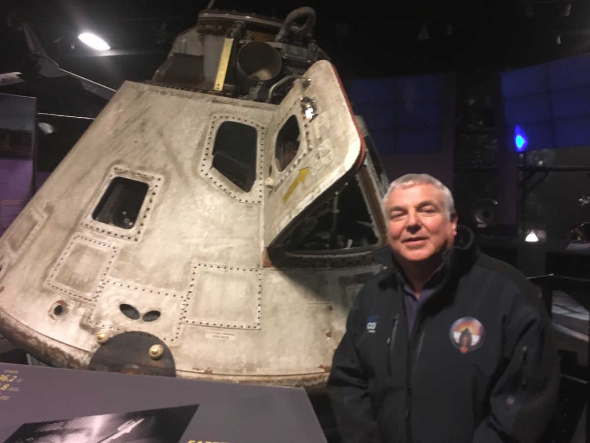 mikepford's tweet photo. @BLOODHOUND_Edu Wow so honoured tonight for #private #viewing #manythanks @GLScienceCtr @Schuellerman #apollocommandmodule #mercurycapsule 👌 https://t.co/ii5Lg5kc71
