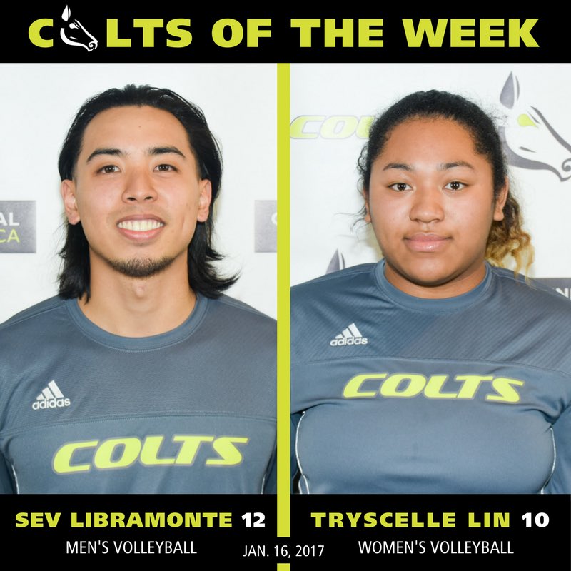 CentennialCOLTS's tweet photo. ππ¨: Your COLTS of the Week are: Sev Libramonte (MVB) and Tryscelle Lin (WVB) #screamgreen #coltsaction https://t.co/QzW9iVUmNz