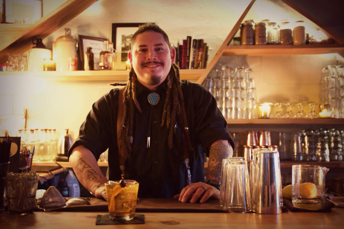 axeandtheoak's tweet photo. Meet Soto. He's been bartending at Axe and the Oak for about three months. Come try his favorite cocktail - Bartenders Choice! https://t.co/gtazfti66q