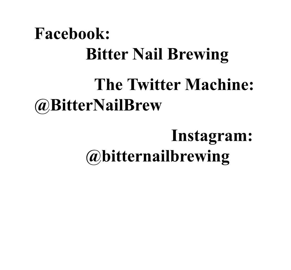 Bitter Nail Brewing (@bitternailbrew) on Twitter photo 