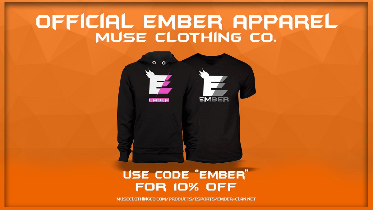 MuseClothingCo's tweet photo. Burn your competition with the official @EmberClan_ apparel! Use code 'EMBER' for 10% off their apparel!

#BeTheMuse
https://t.co/fafUul5rC6 https://t.co/fiMFHEG83K