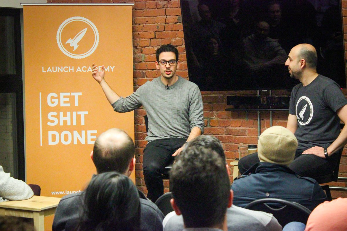 launchacademyhq's tweet photo. The best way to find a co-founder? Go to Meetups and events like this! @miluntesovic @expa #LaunchTalks #TechTrends #Tech #Vancouver https://t.co/yX4f5zVkQz