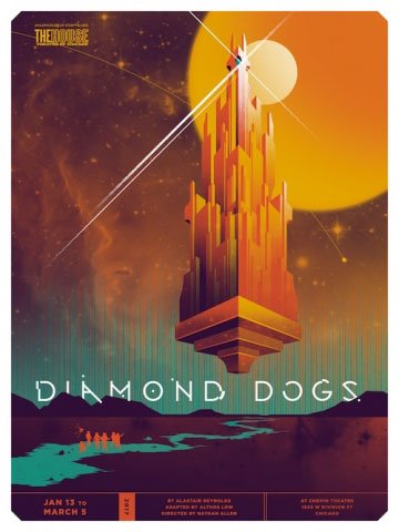 TOMORROW: Blood will spill in the sci-fi deadly-maze story "Diamond Dogs," presented by <a href="/thehousetheatre/">The House Theatre of Chicago</a> 1/19-26: bit.ly/2gQPqt4