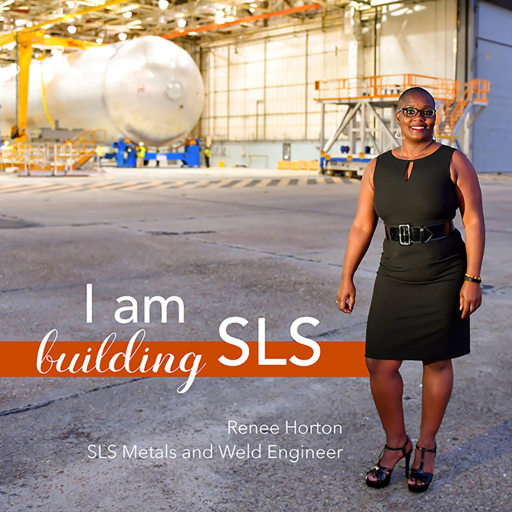 NASA_SLS's tweet photo. This @NASA engineer is "making history every day" building the rocket for the #JourneyToMars: https://t.co/WhZq5dQzrH #ModernFigures https://t.co/dsjEr3iTE3