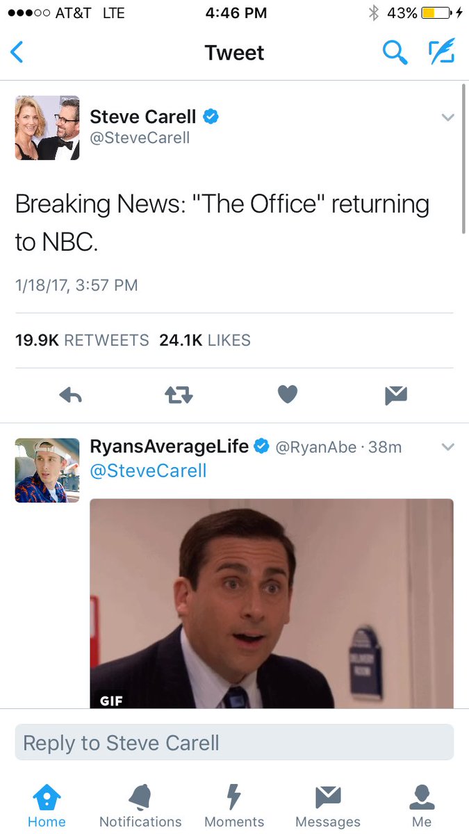wbennett13's tweet photo. @SteveCarell https://t.co/k1LDqXcsKw