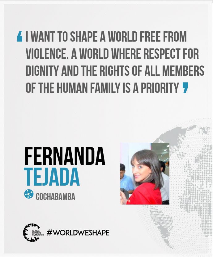 Our great Shaper <a href="/FernandaTejadaL/">Fernanda</a> !
#WorldWeShape #wef17