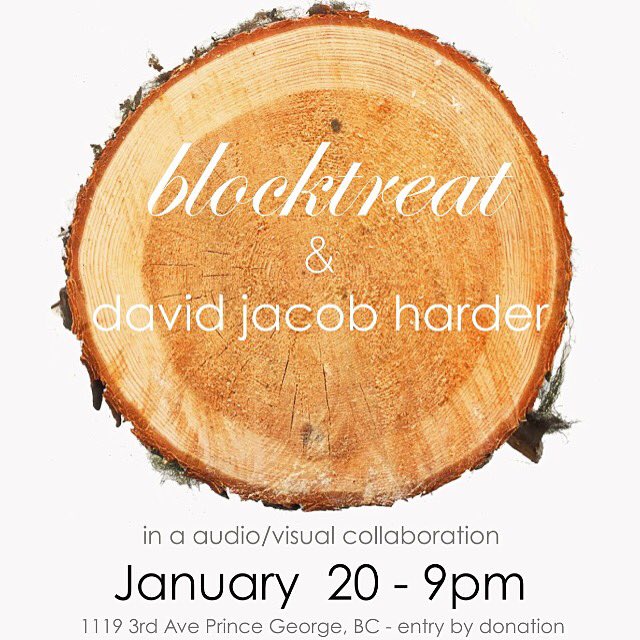 Friday night 9pm 11193rd ave. <a href="/blocktreat/">Blocktreat</a> with @davidjacobharder in an audio/visual performance! Entry and drink by donation
<a href="/_LivingLabs/">LivingLabs</a>