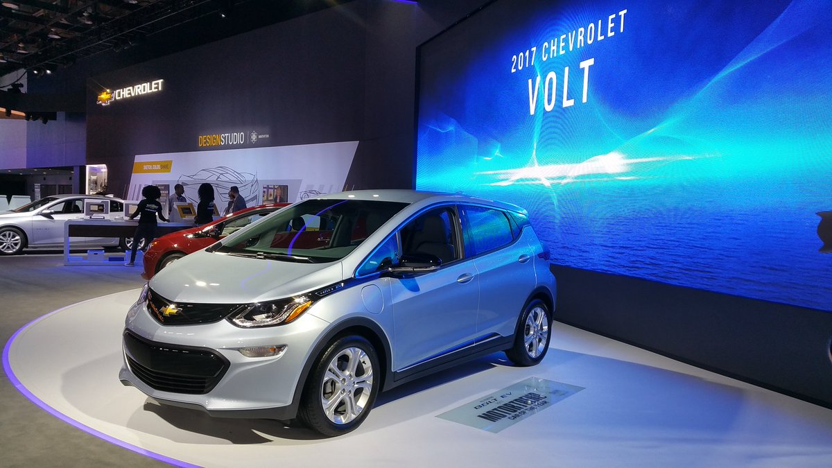 The <a href="/chevrolet/">Chevrolet</a> Bolt is going to give @TeslaMotors a run for its money. #naias #ElectricVehicle
