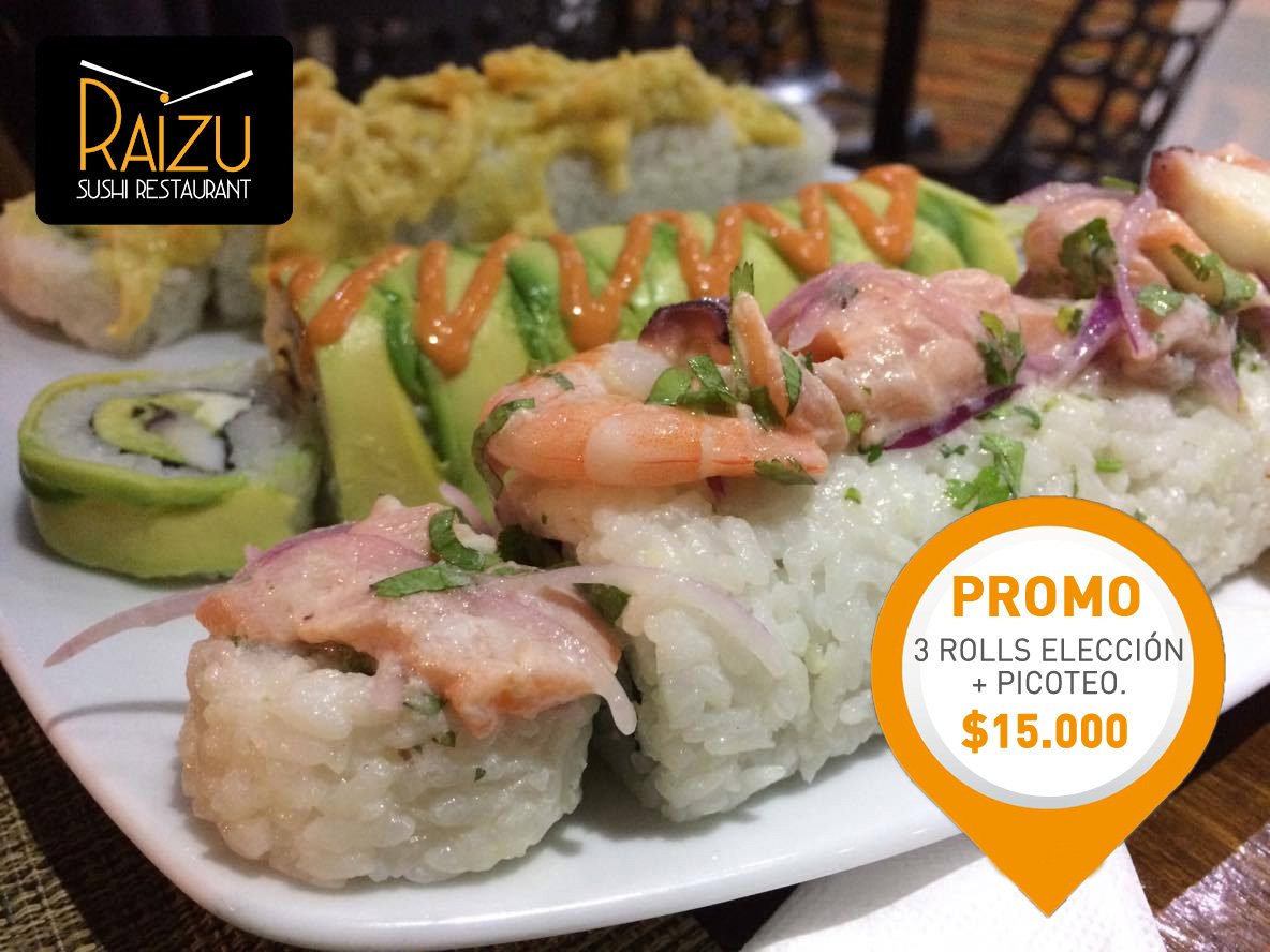 Raizusushi's tweet photo. #MiercolesdePromo
Tres Rolls Gourmet a Elección + un picoteo de la Casa
$15.000 229429062 / 229424330 Delivery - Mesa - Retiro https://t.co/daE7pQX1Wy