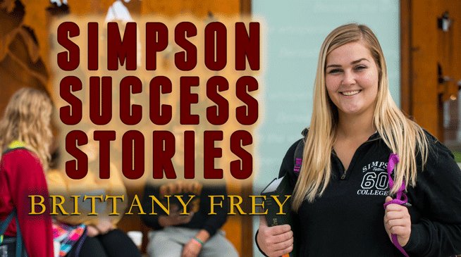 SimpsonCollege's tweet photo. It's no surprise @Brit2526 was able to land a job before graduation! Check out her #SimpsonSuccessStory here: https://t.co/gTUuSx2g4v https://t.co/96DpkYIOOa