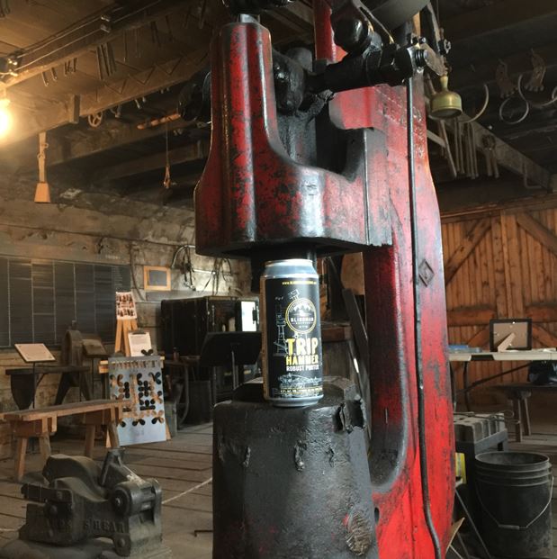 maureenmackenzi's tweet photo. #TRIPHAMMER Robust Porter from @blindmanbrewery  Pictured and named after Lacombe's Blacksmith Shop! @LacombeTourism https://t.co/k8RfORv2zl