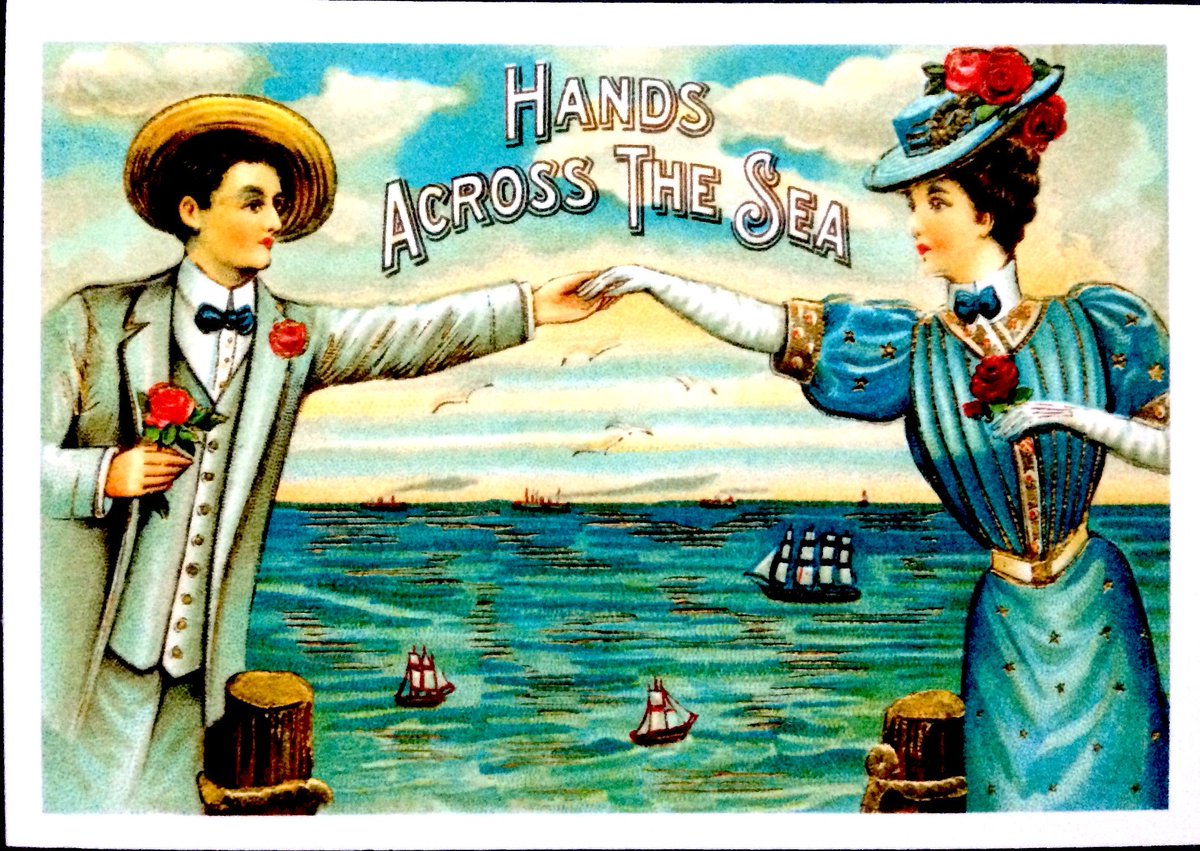 ayearofstories's tweet photo. "Hands Across the Sea," a piece of flash fiction I wrote on a postcard. https://t.co/HK7GHb1D5N #amwriting #art https://t.co/LEOPLLUbQW