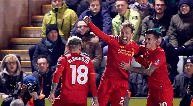 BelTel's tweet photo. Plymouth 0-1 Liverpool FA Cup: Lucas Leiva header sends Reds to FA Cup fourth round #argliv #lfc https://t.co/Um6TJTqla4 https://t.co/9Y3gHwpsbI