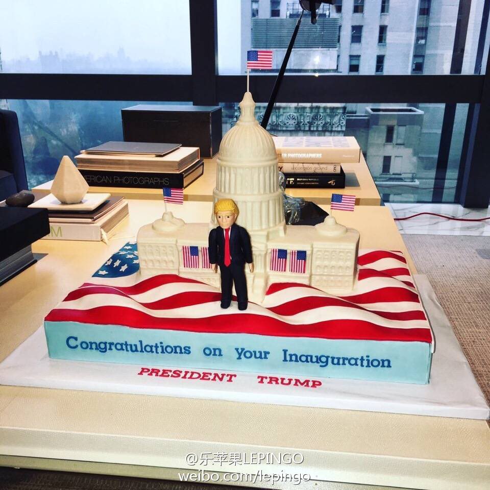 TVjewelry's tweet photo. Cake for Presidenr Trump! Happy INAUGARAL DAY!!#inauguration #nyfw2017 #lepingo #donaldtrump #CES2017 #peopleschoice #SuperBowl https://t.co/XlK7720cgf