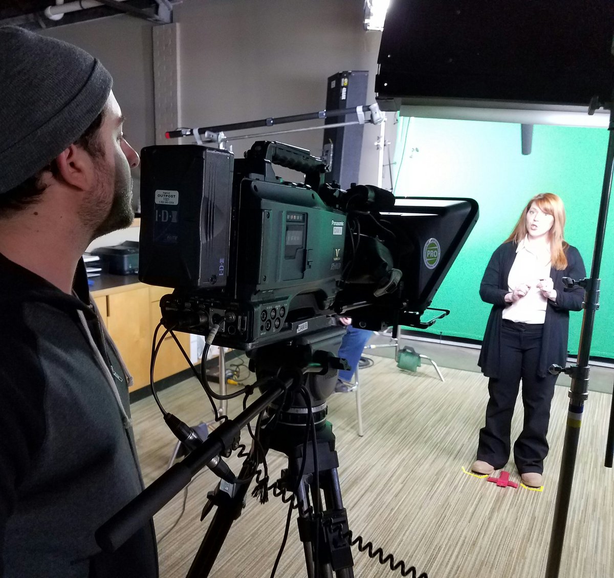 outpostkc's tweet photo. A little in house green screen fun today. #kansascity #videoproduction #video https://t.co/1qGf60yiM1