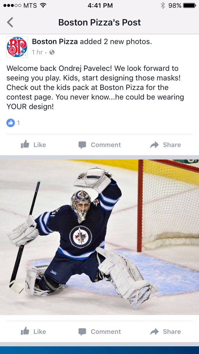 BudweiserJets's tweet image. #Pavelec