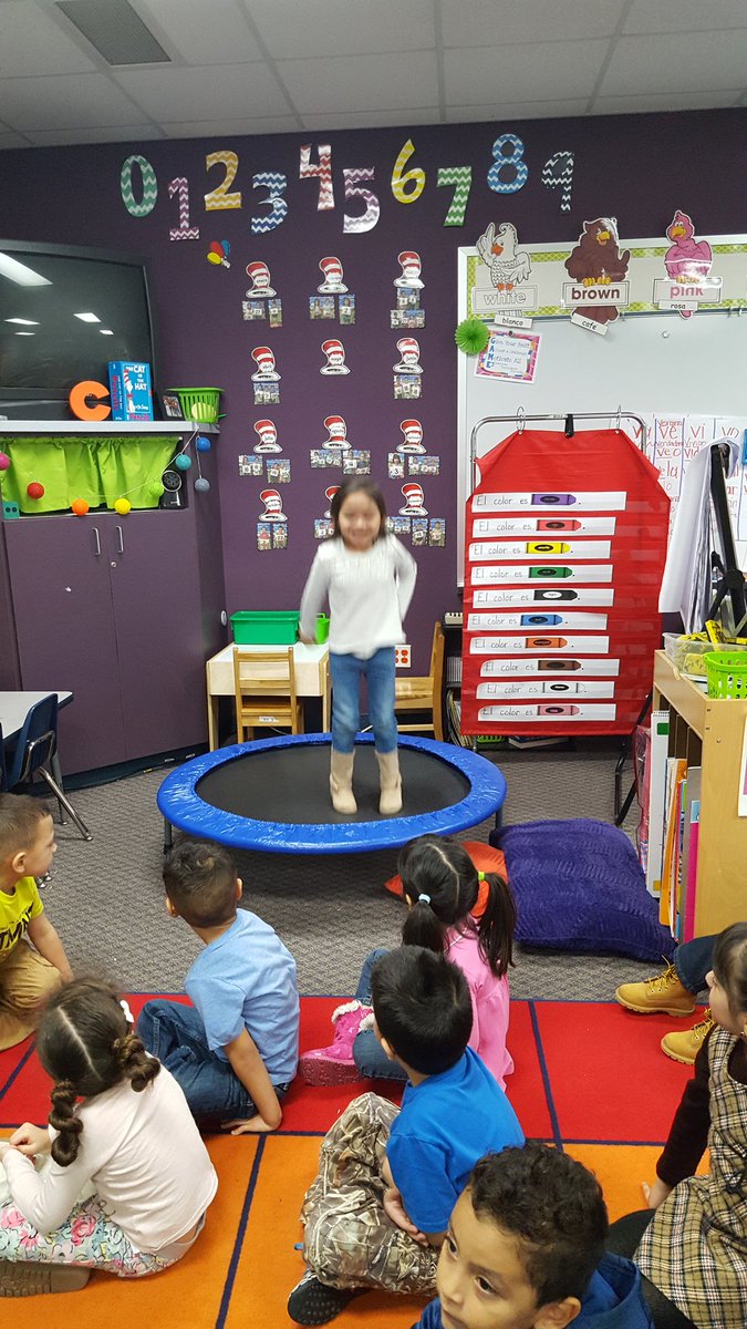 MrsCoronado4's tweet photo. Focus, work hard, earn jumps on the trampoline!You have to count your jumps!#happyclassrooms #perfectlyprek #GentryProud #publicschoolproud https://t.co/cDg23vcuGd
