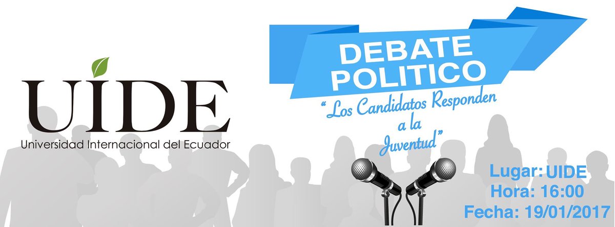 Estamos a un día de dar inicio. #DebateUideElecciones2017Ec #Elecciones2017 #Uide #Ecuador