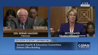 mizzedtrends's tweet photo. Video: Bernie Sanders Grills Trump's Ed Pick, Betsy DeVos, at Confirmation Hearing - Janua… https://t.co/k2uK4SvGEE https://t.co/JHicNpUl7l