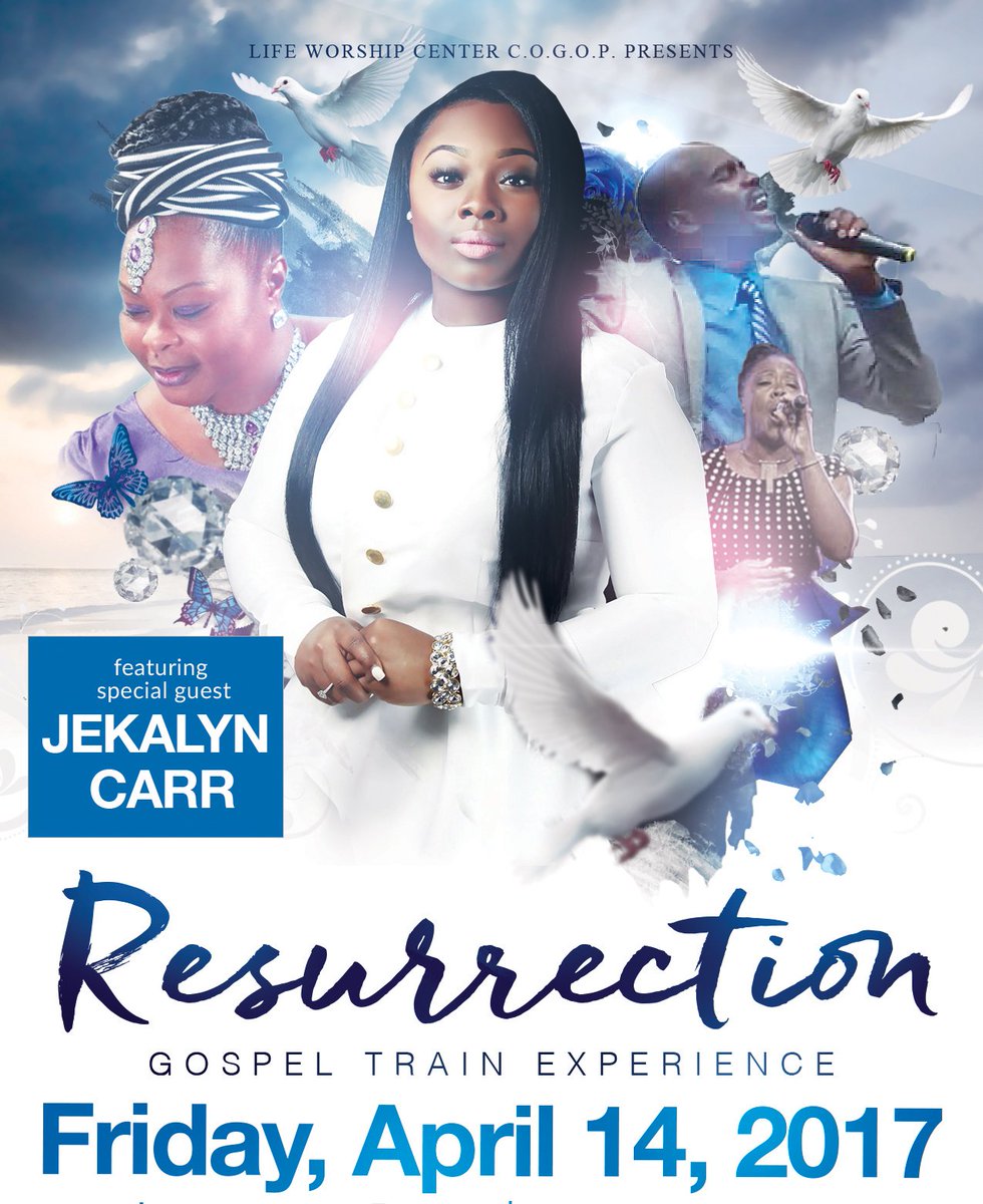 LifeWorshipCent's tweet photo. NEW YORK! The #RGTexperience is coming w/ recording artist @JekalynCarr ! SAVE THE DATE ! Good Friday April 14th, 2017. Ticket info coming! https://t.co/UZtG4kUyzx