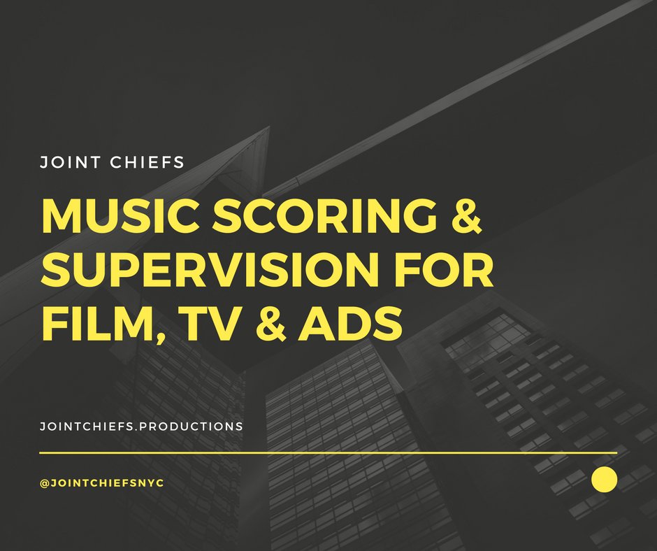 Learn more about how <a href="/jointchiefsnyc/">Joint Chiefs NYC</a> can help your company, #film or #adagency with #musicproduction or #postproduction.