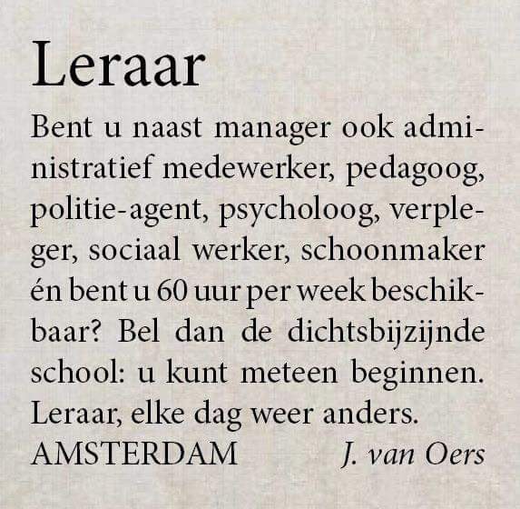 Ik wil absoluut niet zielig doen, maar het is wel de waarheid. De schoonmaak laat ik alleen aan mij voorbij gaan. I love my job!❤