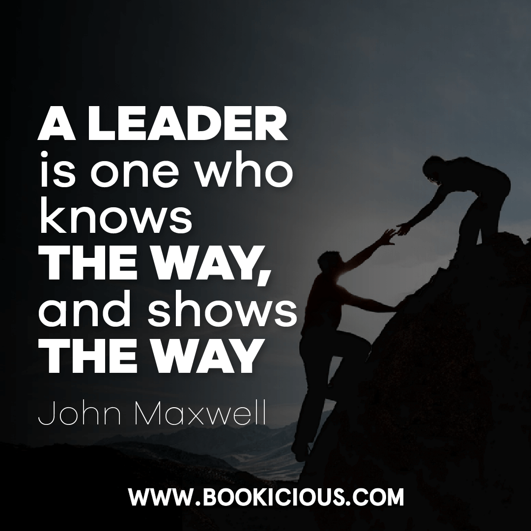 bookicious's tweet photo. Leader is one who knows the way, and shows the way 💪🏻 https://t.co/sWVvYTCoJp