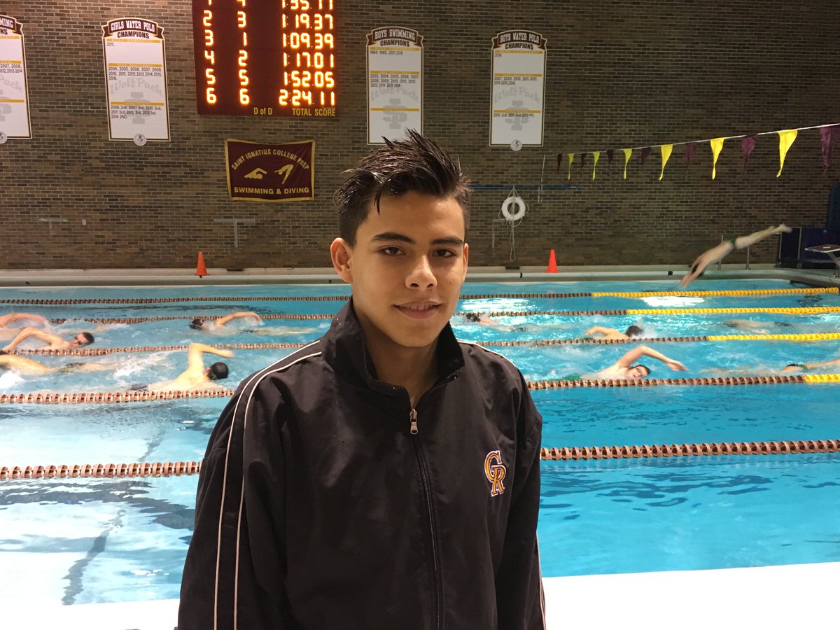 Introducing #CRswimming to #CRathletics. FR Sebastian C. is competing this winter as an individual at local meets as a pilot program. #CRH20