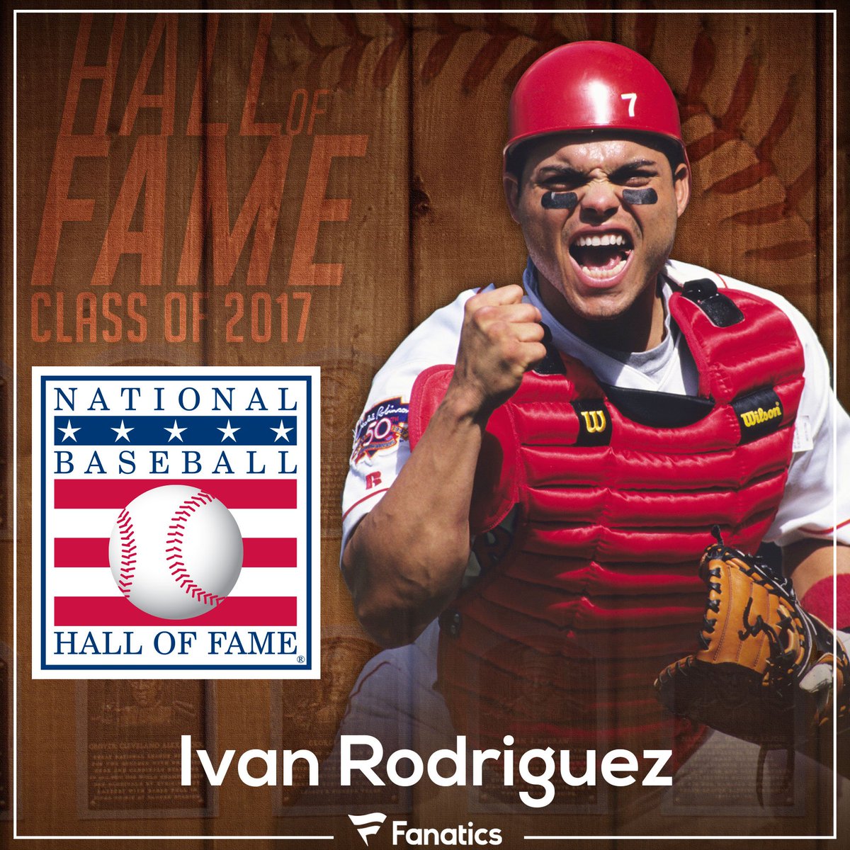 Fanatics's tweet photo. Tim Raines. Jeff Bagwell. Ivan Rodriguez. What do they have in common?
They all got elected into the @baseballhall today! Congrats! #HOF2017 https://t.co/w9MqWHuiee