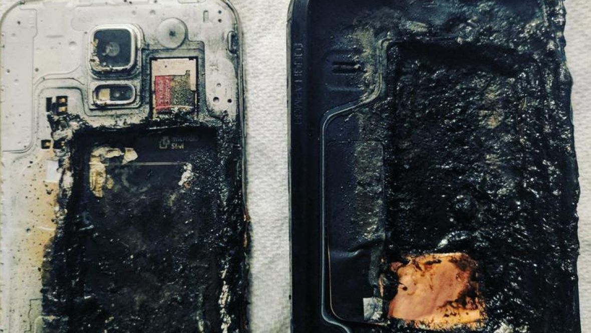 CBCToronto's tweet image. Toronto man says his Samsung S5 caught fire while he slept bit.ly/2k53wLY