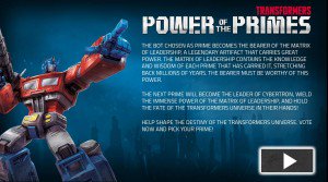 seibertron's tweet photo. Hasbro #transformers 'Power of the Primes' Website Online, Opens January 23rd https://t.co/nnxwAwCiNg https://t.co/jnyglzYN40