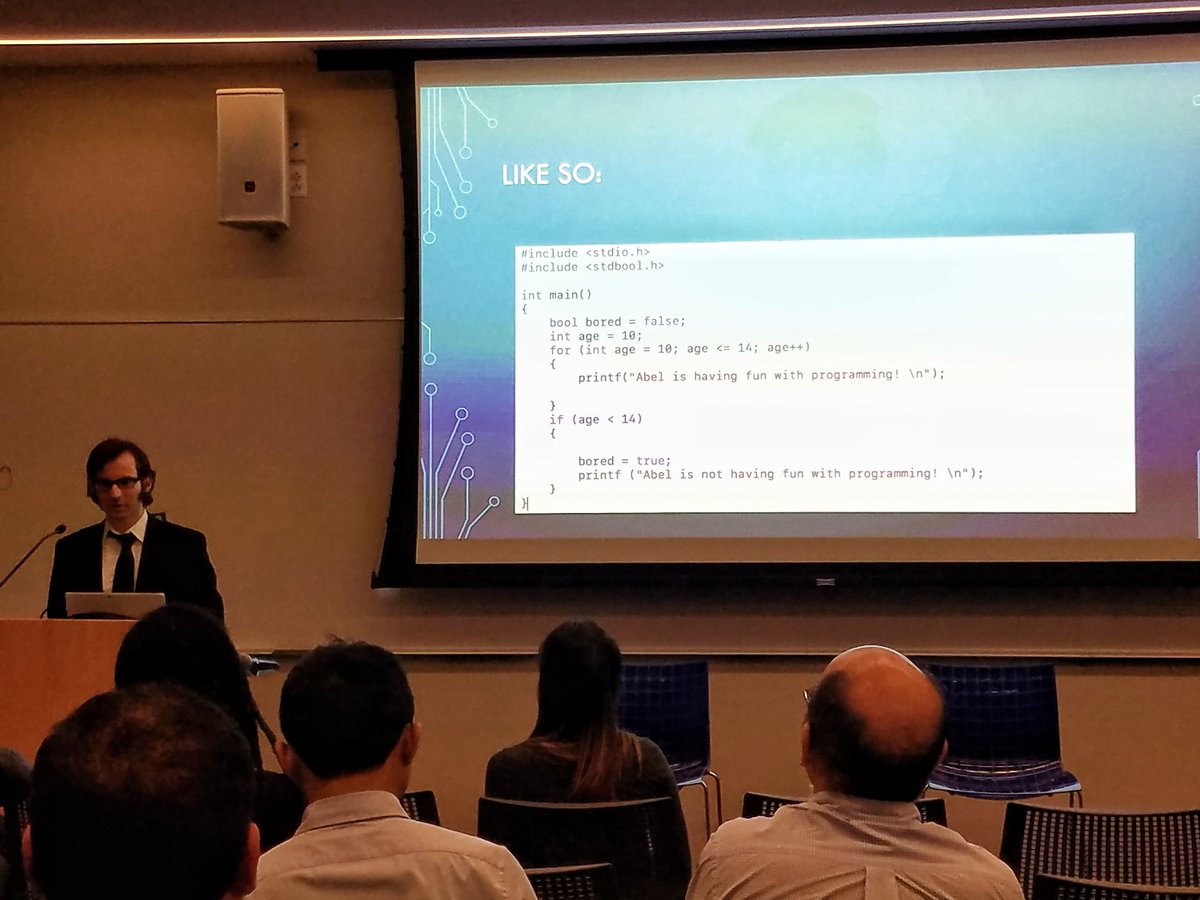 MissScantlebury's tweet photo. RN: @tachajet giving a very hilarious and informative lightning talk about his experience in #TechJobsAcademy! Great job! @MicrosoftNY https://t.co/QITidOMMhi