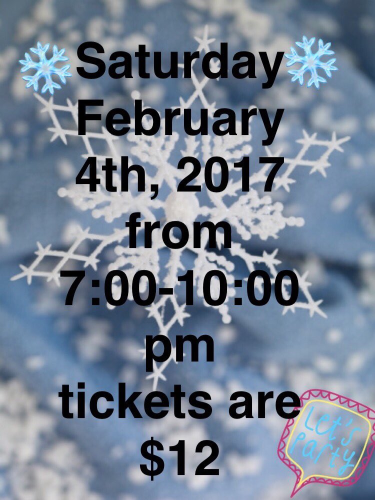 mhs_stucoo's tweet photo. Winter Wonderland Semi Formal tickets are on sale now at all lunches! ❄️ 💃🏻 ❄️ 💃🏻 ❄️ 💃🏻 https://t.co/eIEGlY3vwB
