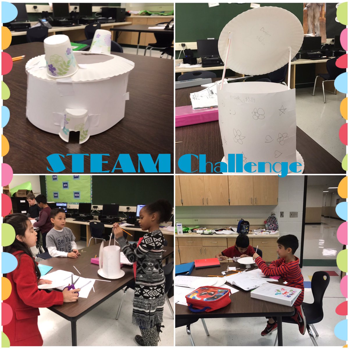 ColeELALPHA's tweet photo. 2nd/3rd grade learning function/purpose of structures through #STEAM Challenge  #bcolestrong Love the creativity, https://t.co/rqpcW0KqjE