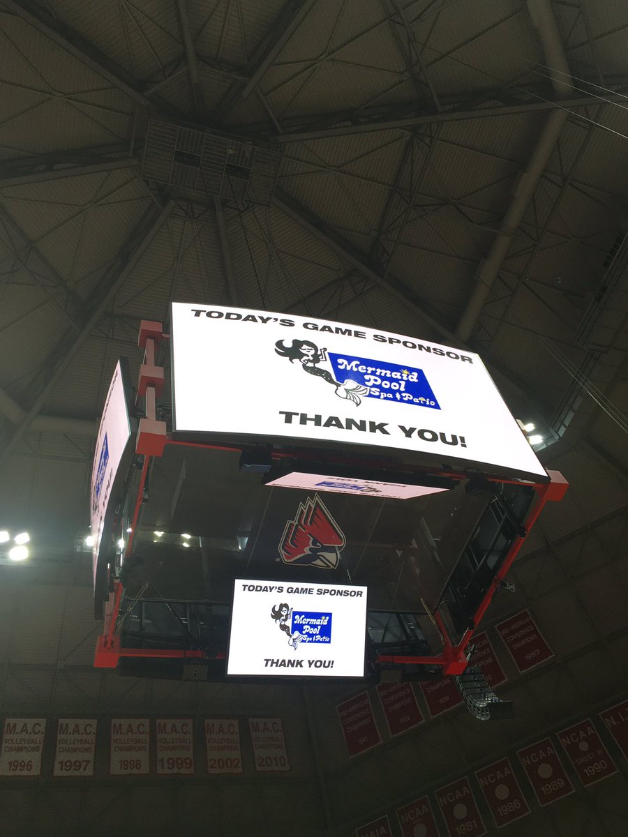 Thank you to tonight's Official <a href="/BallStateWBB/">Ball State Women's Basketball</a> Game Sponsor:  <a href="/MermaidPools/">Mermaid Pools</a> <a href="/scottmurrbsu/">Scott</a> #ChirpChirp