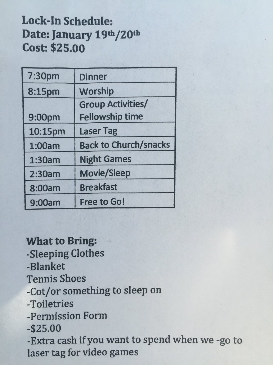 WSHS_FCA's tweet photo. come join the fun at Messiah's lock-in from Thur. evening to Fri. morning!! $$ is not necessary. look below for details!! https://t.co/7TF9lKLXDn