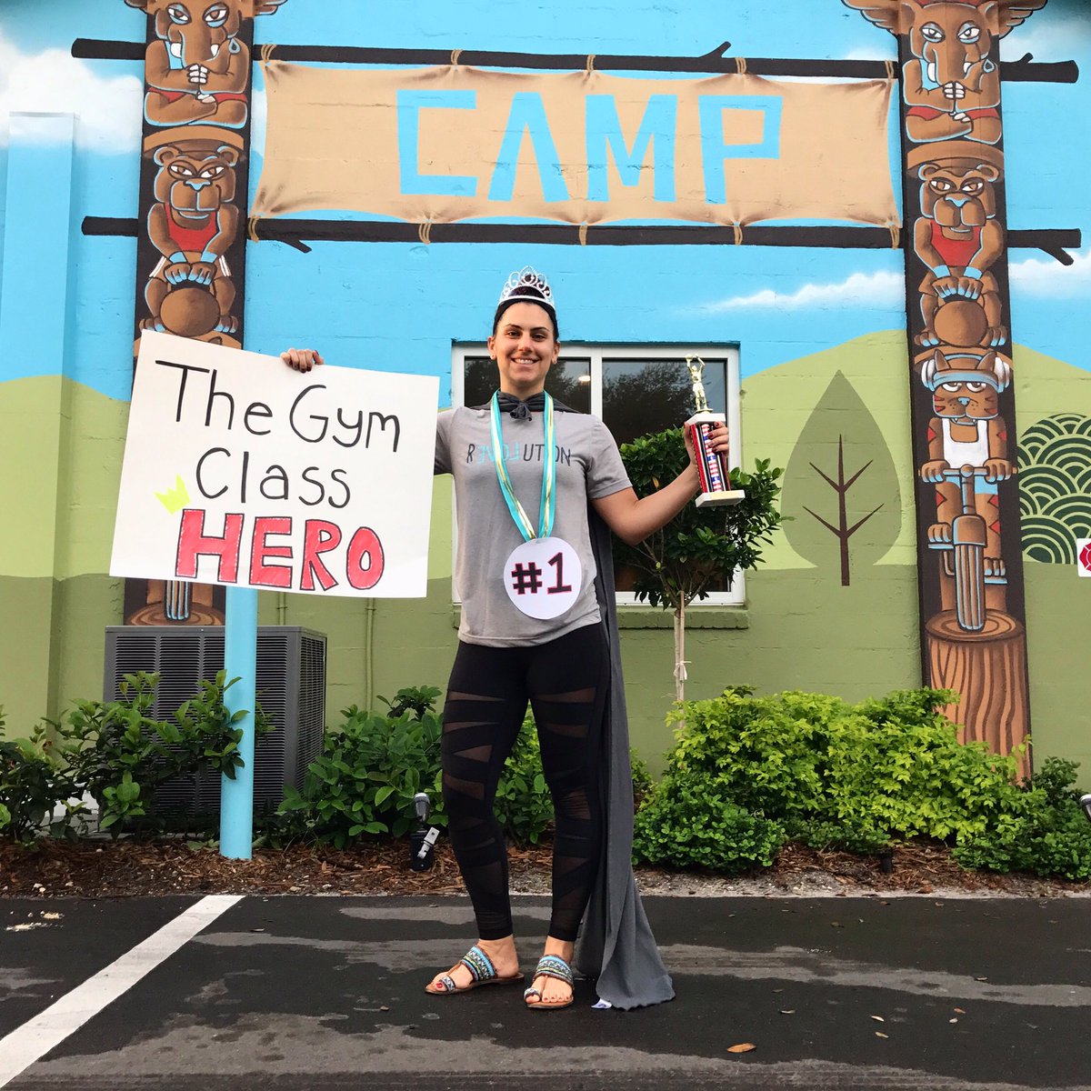 [FIRST EVER] Gym Class Hero 🏆💪🏼🚴🏼‍♀️💦🥇 Congrats Steph ! Just Under 25 Classes in 14 Days #SheWokeUpInBeastMode #EveryDayKillinIt #CAMPtampa