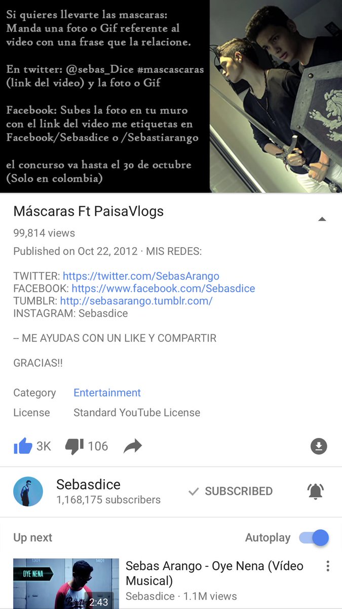 Pao_CastilloG's tweet photo. Cómo cuando @SebasArango y @PaisaVlogs desde hace 4 años ya sabían lo que pasaría en un futuro y que terminarían como caballeros.🤷🏻‍♀️❤ https://t.co/ncVTShMwOr