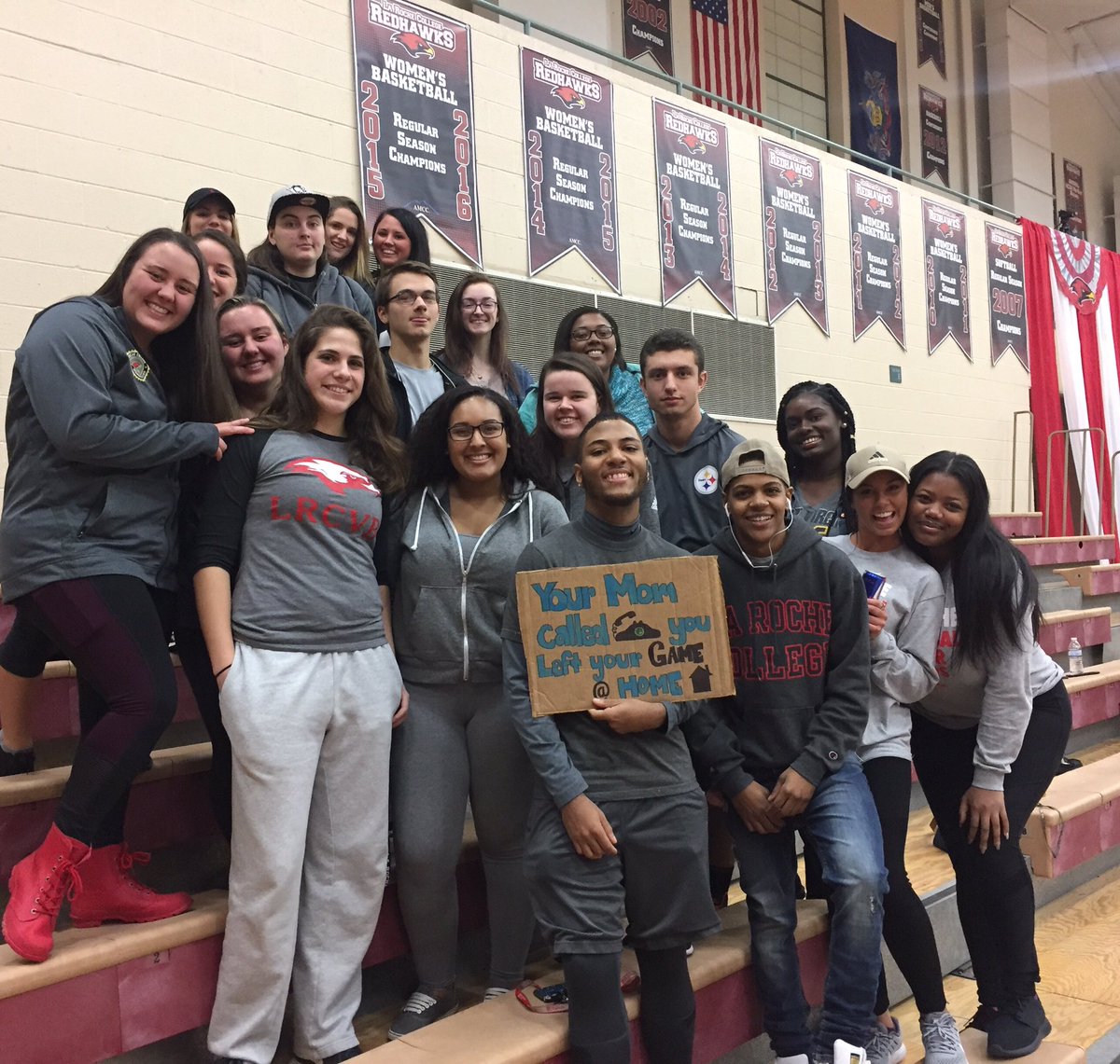 VernMcnasty's tweet photo. Can't wait for more theme nights at the LRC basketball games #groutfit @RowdyRedhawks https://t.co/pITcJvhPne