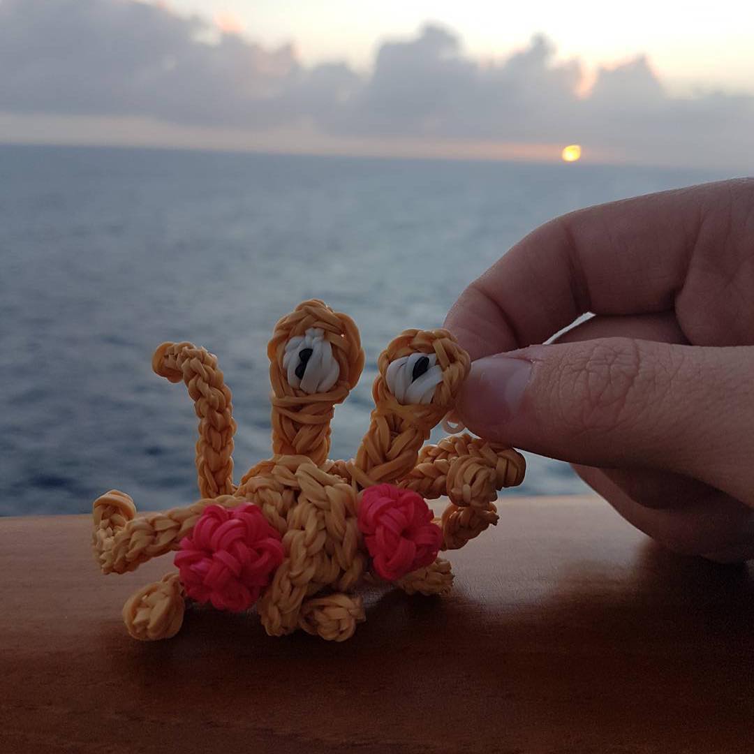 RainbowLoom's tweet photo. Fascinating Rainbow Loom #FlyingSpaghettiMonster is at Aruba!
with @bichonfrise_5 -   #Pastafarianism #rltravel #rainbowloom #travelwithrl https://t.co/mSCpp5FcBh