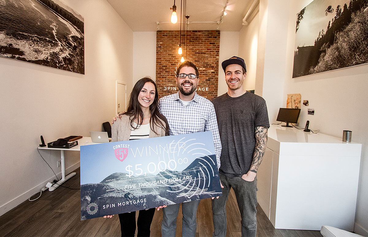 Congrats Devon Miller, Winner of Spin’s $5K Contest! Grateful to all our clients and those who spread the Spin name! #YYJ #YVR