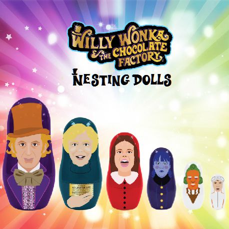 willy wonka nesting dolls